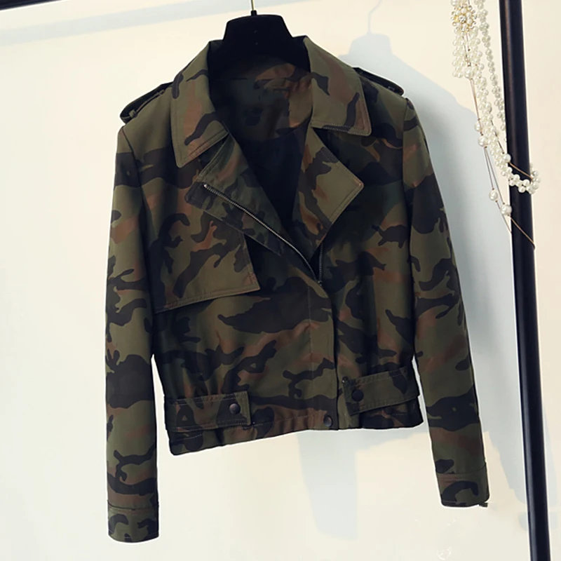 Fashion Women Jacket and Coats Free Shipping Military Printed Clothes European American Style Spring Coat C486 | Женская одежда