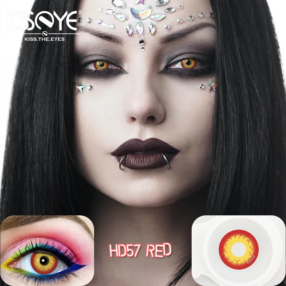 Vibrant Cosplay Halloween Colored Contact Lenses - 1 Pair