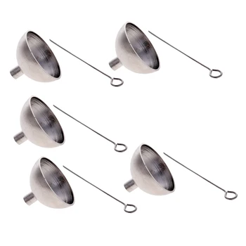 

5pcs Stainless Steel Mini Funnel For Essential Oil Bottles With Fill Sticks