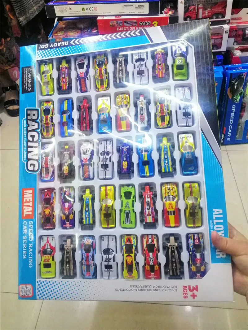 

40pcs/set Kids Toys Automobile Car Toys Alloy Racing Car Model Collection Mini Type Vehicle Model