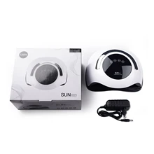 SUN BQ5T 36 светодиодный светильник для сушки ногтей 120 Вт УФ светодиодный светильник для ногтей портативный автоматический сенсорный ЖК-дисплей Сушилка для ногтей Ультрафиолетовая лампа для маникюра