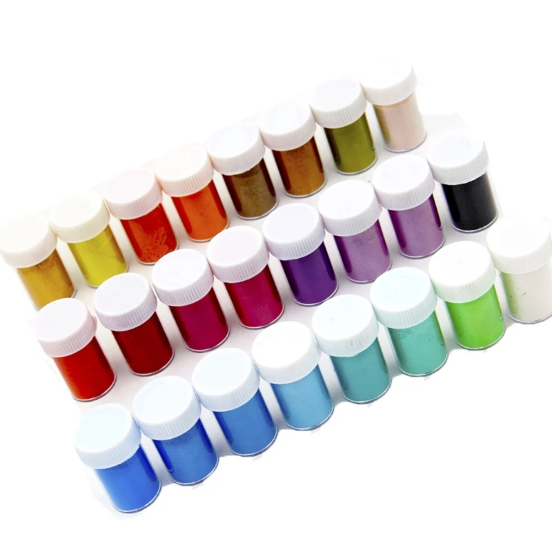 Cosmetic Grade Pearlescent Natural Mica Mineral Powder Epoxy Resin Dye Pearl Pigment 48/56 Colors