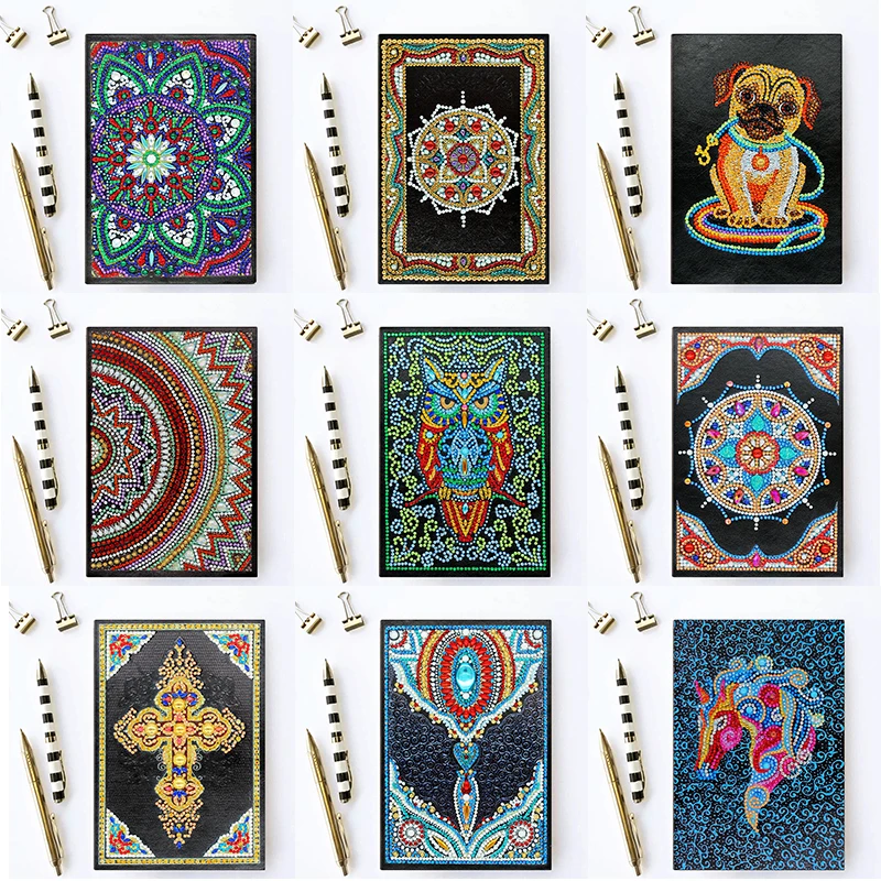

5D DIY Diamond Painting Notebook Creative Special Shaped Diamond Art Kits A5 Diary Book Embroidery Wedding Christmas Gift