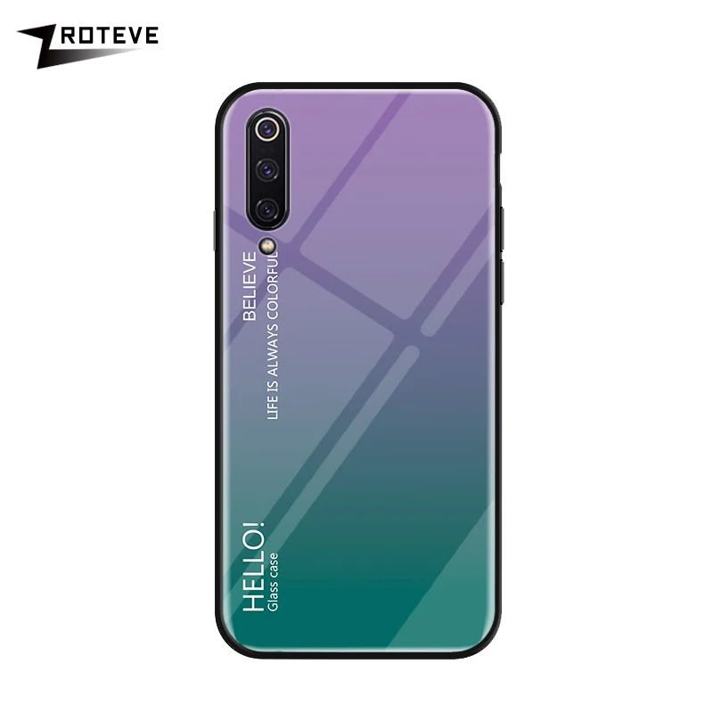 IQOO Pro Чехол Zroteve Роскошная силиконовая рамка стекло Coque для OPPO IQOO NEO 855 845 чехол Обесцвечивающий закаленное стекло задняя крышка IQOO - Цвет: Фиолетовый