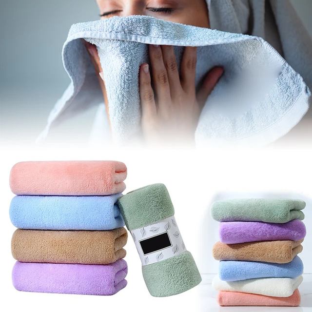 100% cotton bath towel absorbent adult bath towel pure color soft  skin-friendly face wash hand towel bath towel - AliExpress