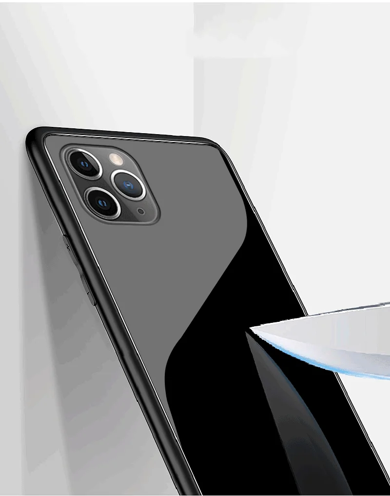 Для apple iphone 11 pro max чехол msvii роскошный Силикон+ Закаленное стекло Защитная задняя крышка coque для ipone11pro max чехол для телефона