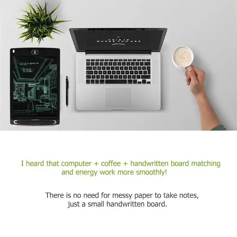 Sala-Deco 8.5 Inch Portable Smart LCD Writing Tablet Electronic Notepad Drawing Graphics Handwriting Pad Board With CR2020 Button Battery