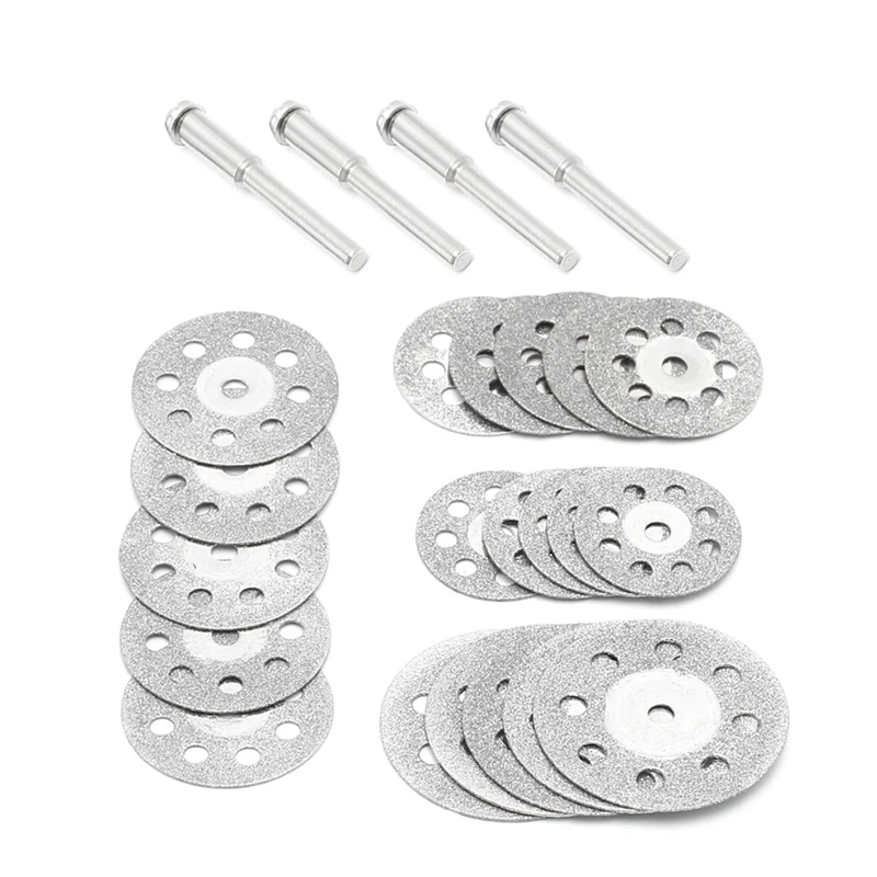 5Pcs/set 20/22/25/30 Dremel Accessories Diamond Grinding Wheel Saw Circular Cutting Disc