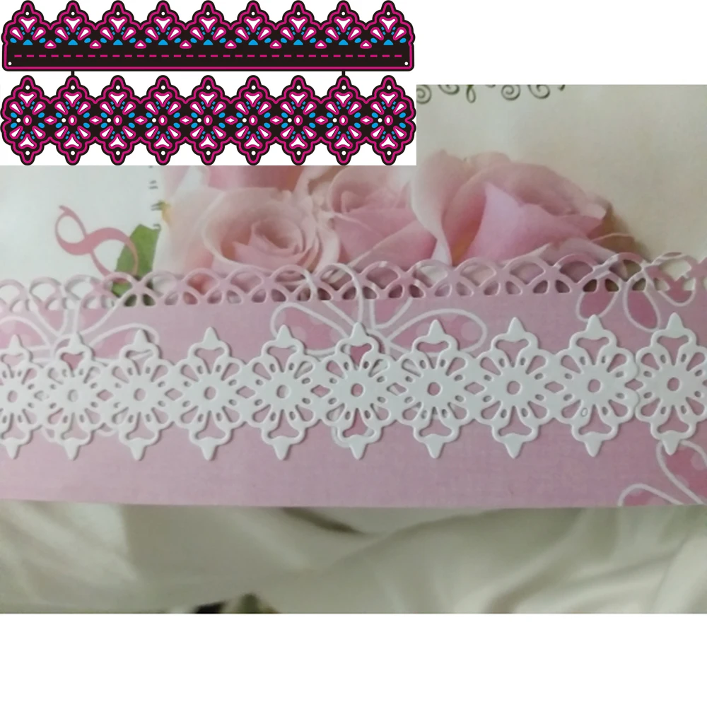 Cutting Dies Metal Dies Layer Lace Edge Die Scrapbooking Album Card Making Embossing Stencil Diecuts Decoration