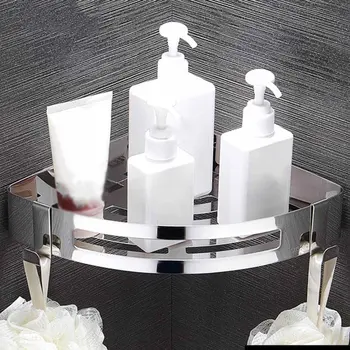 

Free Punching 304 Stainless Steel Triangle Basket Bathroom Corner Rack Toilet Storage Pendant Toilet Rack