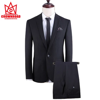 

Crownroad inspirational brand 2020 new spring and autumn high grade business casual men's suit suit fashion Plaid slim suit coat