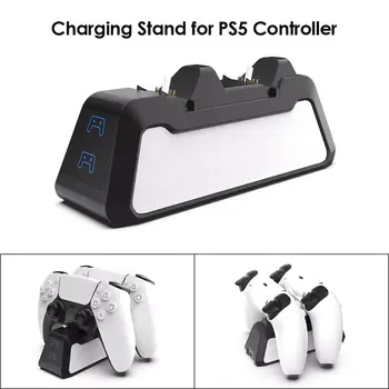 

Charging Cradle Dock Station for PS5 Wireless Controller Game Accessories Type-C USB3.1 Dual Fast Charger for DualSense