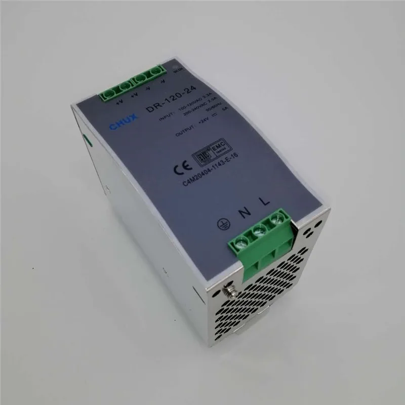 Din рейка импульсный источник питания 120 Вт 12 В 24 в 48 постоянного тока DR120W с одним