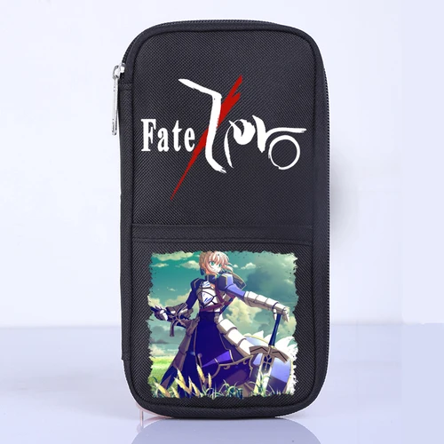 Fate Stay Night Saber Student School Office Stationery Storage Cosplay Pen Pencil Case Bag Wallet Purse Unisex Gift - Цвет: fate8