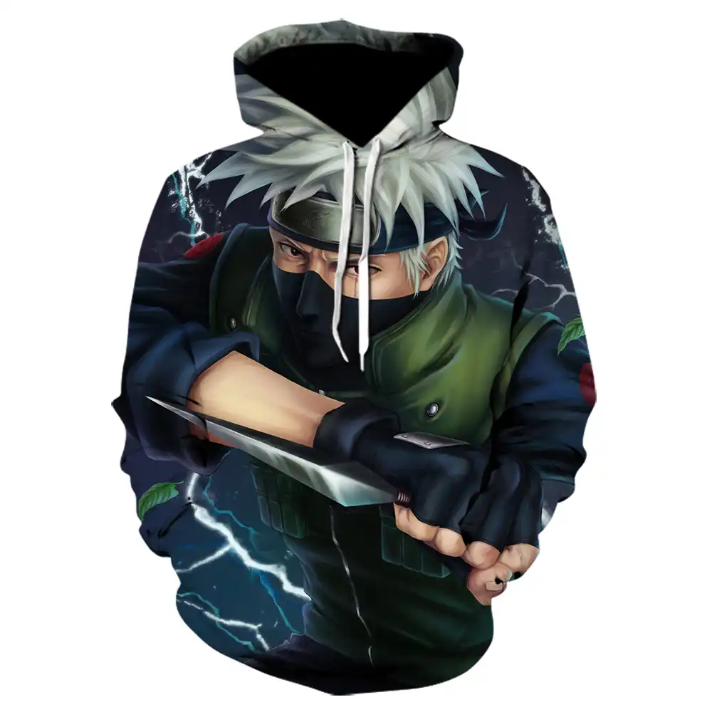 kakashi military hoodie