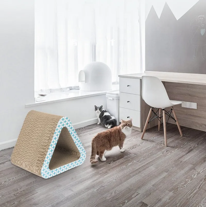 Griffoir Pour Chats Navaris – Lot De 2 Grattoirs En Carton Avec Jouet