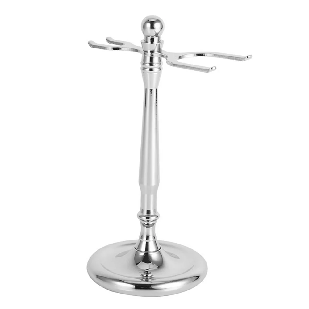 

Organizer Home Use Alloy Gift Easy Clean Stable Bathroom Beard Clean Tool Stand Razor Storage Shaving Brush Holder Frame