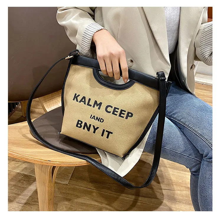 Sac Cabas Toile Rayures Verticales – Unisexe, Sac à Main/Épaule En Coton – Neuf Avec Étiquettes