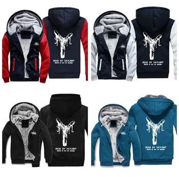 

Dead by Daylight steam Cosplay Men Hoodies Zip Up Print Hoody Sweatshirt Spring Streetwear Outwear winter Plus velvet Jackets