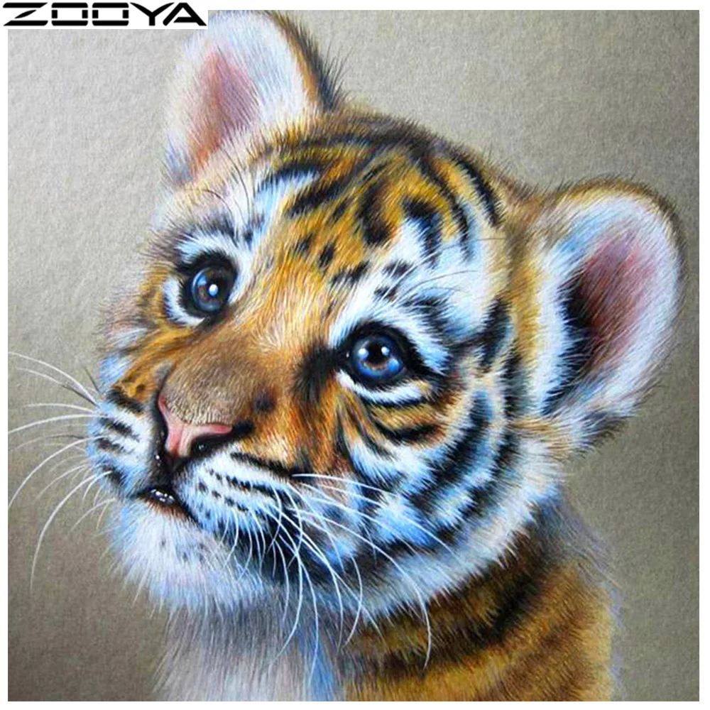 ZH095-2 Zooya 5D DIY алмазная живопись полная дрель квадратная Алмазная вышивка кошки полный набор распродажа Алмазная мозаика картина домашний декор Zh098 - Цвет: ZH095-2