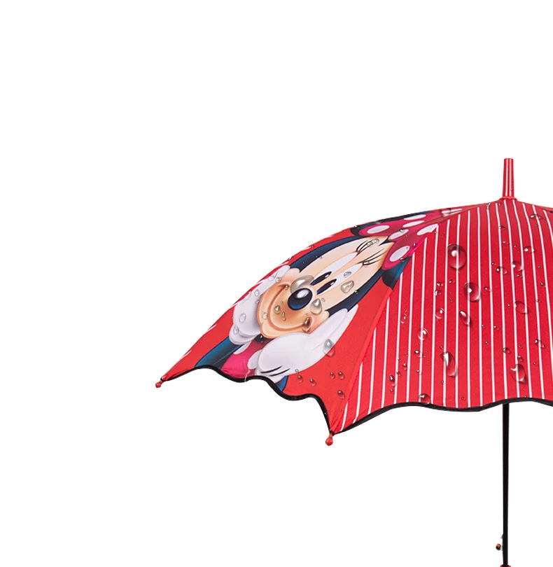 Творческий мультфильм прямой детский зонтик детские зонтики ученики изогнутая рукоятка детский зонтик волнистый боковой зонтик
