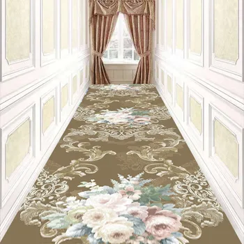 

Pastoral Style Home Area Rug for Living Room Loop Velvet Kitchen Bedside Mat Bathroom Rug Doormat Easy Clean Corridor Carpet
