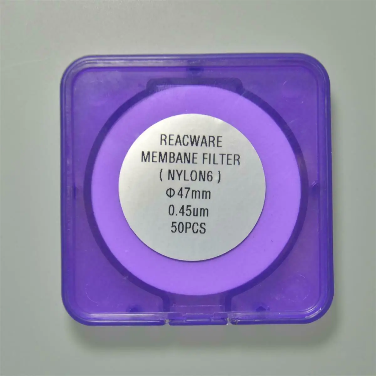 

Лабораторный мембранный фильтр OD = 47 мм, 0,45 мкм, изготовлен из Nylon6,50 шт./упак.