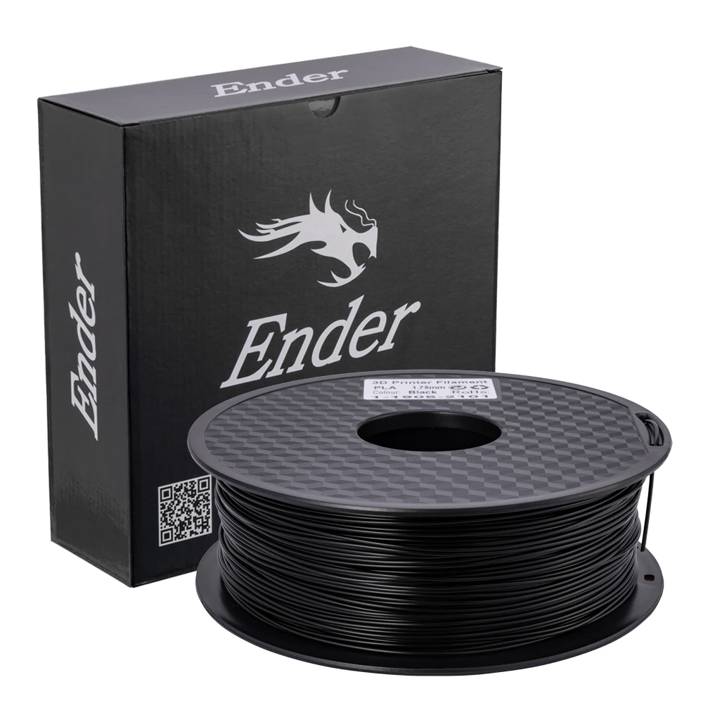Liquidación Ender-filamento de impresora 3D PLA, Color negro, 1,75mm, 1kg/rollo, carrete de 2.2lb con certificación CE bWwnMV8R6r9