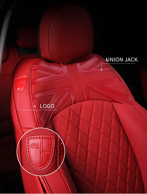 Housses De Sièges Auto Pour Mini One/Cooper R50 R53 2001-2006 - Ensemble Complet Avant/arrière, Simili Cuir | Protection, Confort, Lavable - 6
