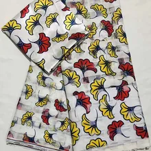 Органза ткань чистый шелк ткань африканская ткань Анкара Африканский шелк воск ткань 2+ 4 ярды органза лента шелк для свадьбы LJ-G1