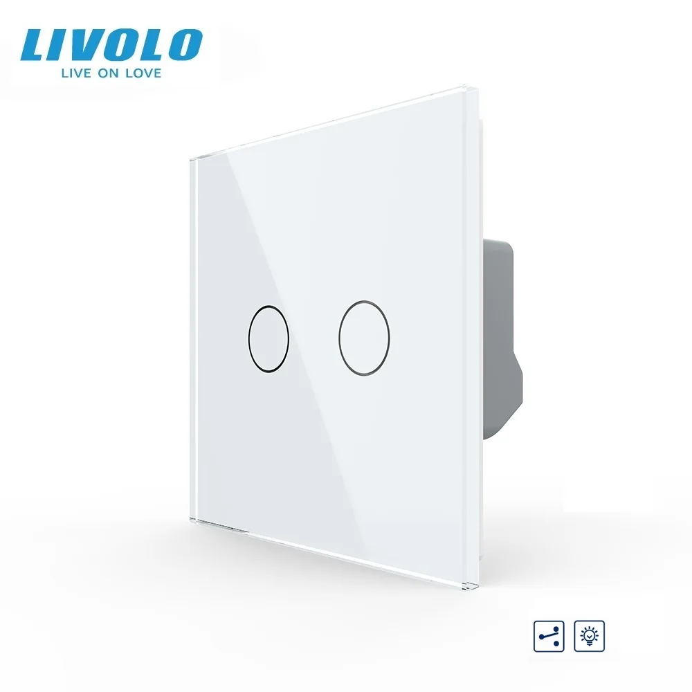 livolo-パネル付き2タッチウォールスイッチeu規格led調光器調整可能家庭用vl-c702sd-11