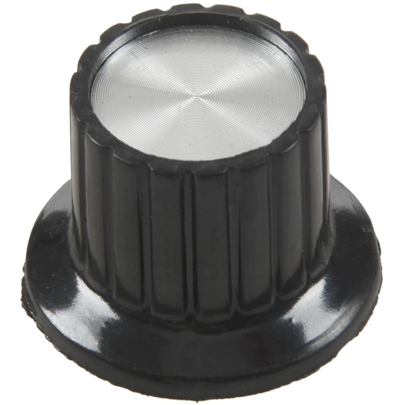 

6 pieces, round, 6 mm shaft, potentiometer for volume control, black