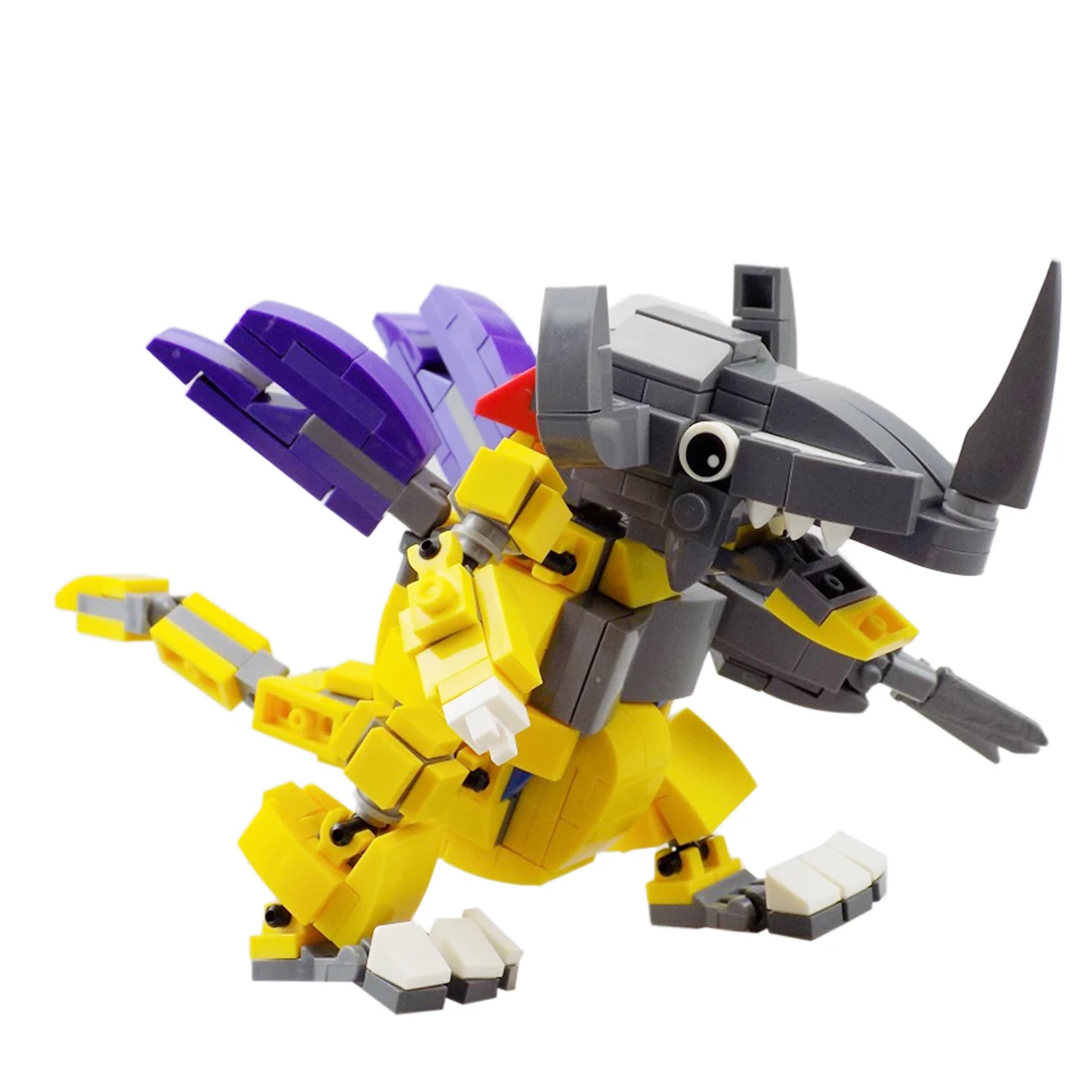 

New Hot 269Pcs Moc Mecha Mechanical Tyrannosaurus Model Assembly Small Particle Building Blocks Educational Toy Set - Yellow