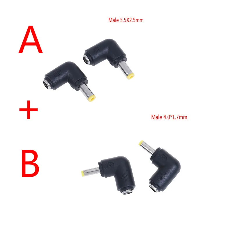 2/4pcs/lot DC 5.5*2.1 Female/5.5*2.5mm Male/4.0*1.7mm Male Power Plug Connector Angle 90 Degree L Shaped Dc | Обустройство дома
