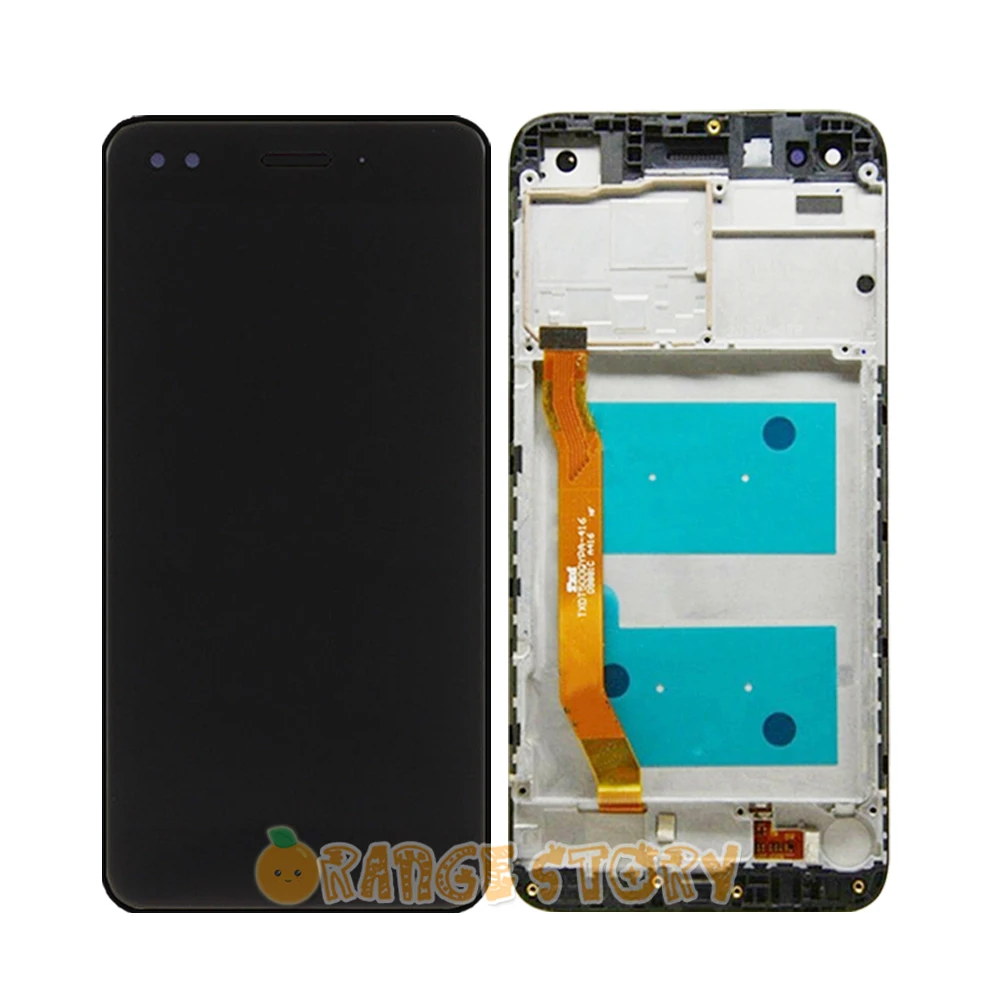 Black With Frame ЖК-экран для huawei Y6 Pro /P9 Lite mini SLA-L02 SLA-L22, ЖК-дисплей, сенсорный экран, запасная рамка - Цвет: Black With Frame