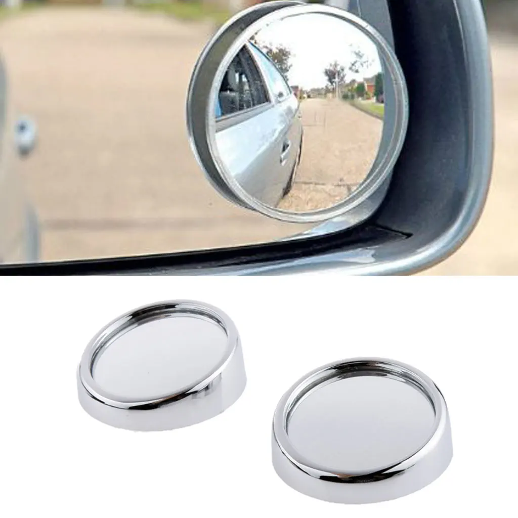 1 pair 360 Degree Rotating Wide Angle Round Convex Blind Spot mirror for parking Rear view Vision Mirror High Quality Universal