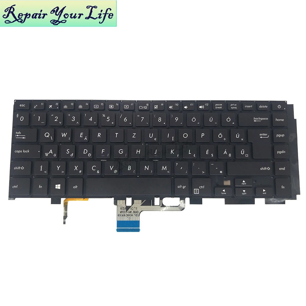 Оригинальная клавиатура для ASUS UX530 UX530UX UX530UQ UX550 UX580 GK GR GE HU IT NE SK UK HB HE с черной