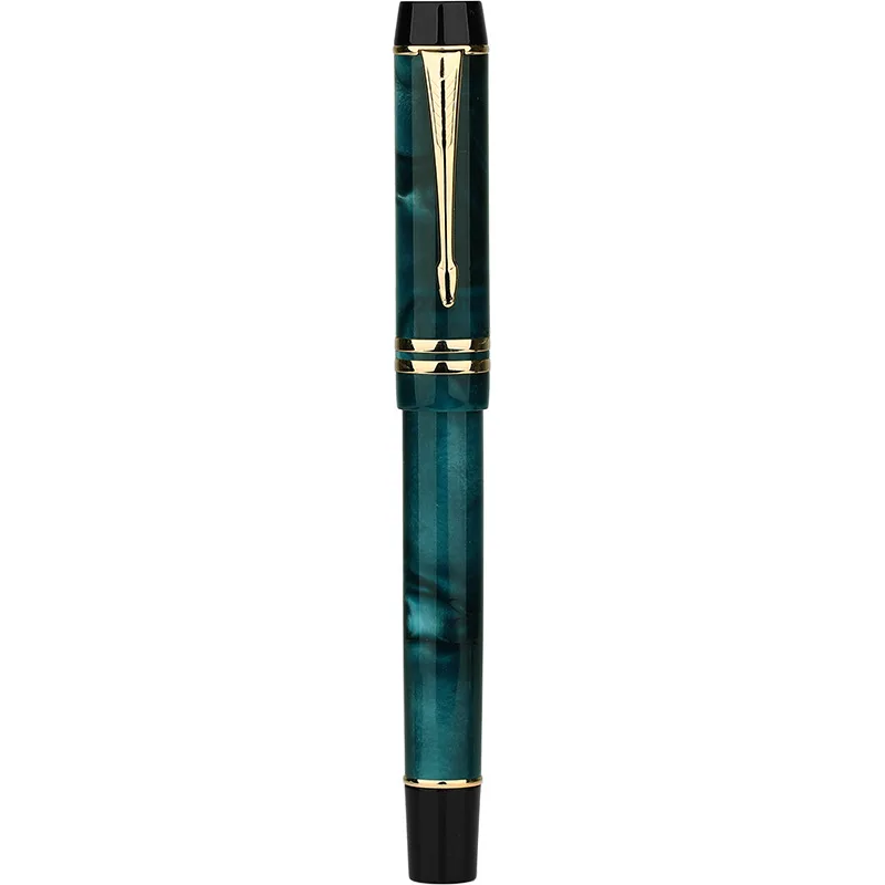 Jadeite Green Moonman M600S целлюлоидная перьевая ручка Иридиевый тонкий наконечник 0,5 мм отличный модный офисный писательский мужской подарок ручка для бизнеса - Цвет: Jadeite Green