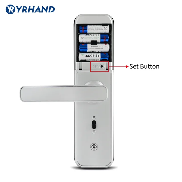 X5 Wifi אלקטרוני חכם דלת מנעול עם ttlock App, אבטחה ביומטרי טביעת אצבע אינטליגנטי מנעול עם סיסמא RFID כרטיס|Electric Lock|  -2