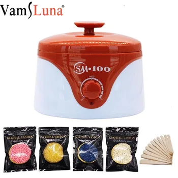 Paraffin Wax Heater 500ml Feet Mini SPA Hand Wax Warmer Epilator 100W Rechargeable Machine Body Depilatory Hair Removal Tool professional single wax warmer heater spa hand epilator foot paraffin wax machine depilatory hair removal tool beauty care new