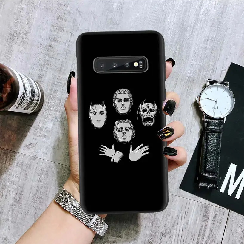 BA066-5 JoJo невероятное приключение черная крышка чехол для телефона для samsung Galaxy S10+ Plus Note 10 9 8 S9 S8 J4 J6+ плюс S7 S6 край Капа - Цвет: BA066-5