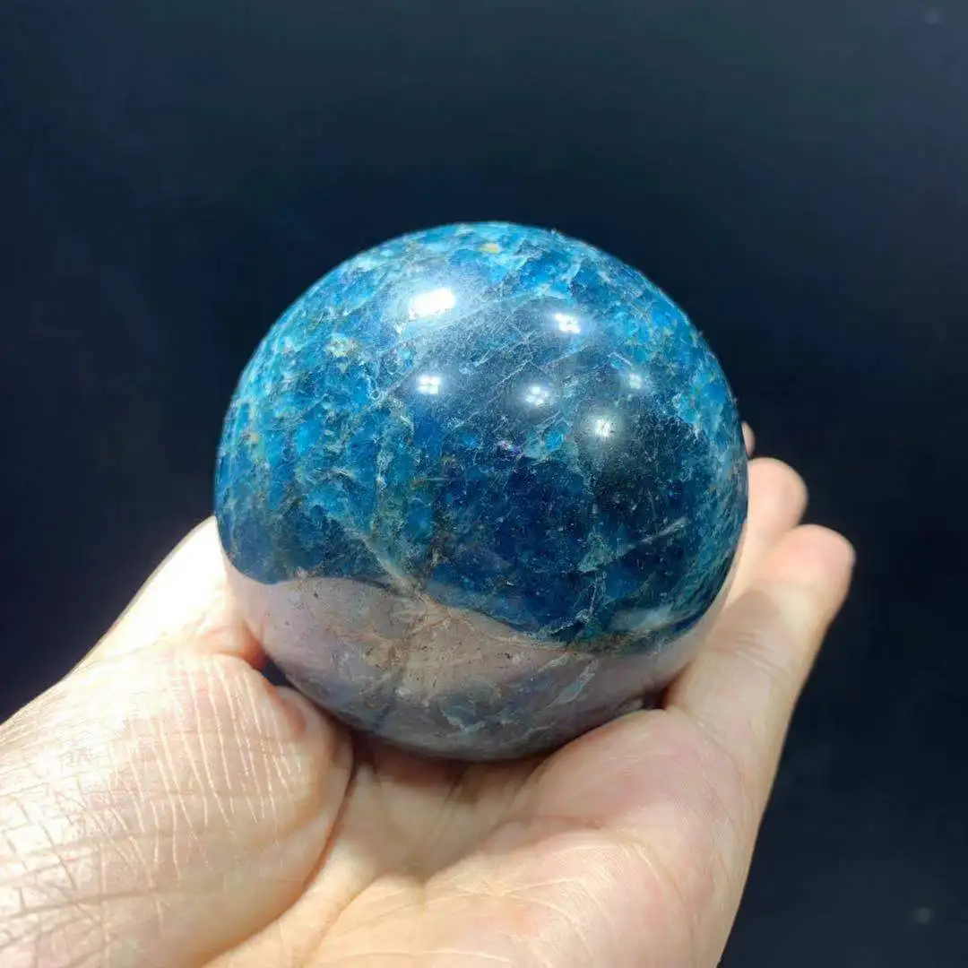 65 мм натуральный синий apatite шар Синий Мини сфера для украшения дома