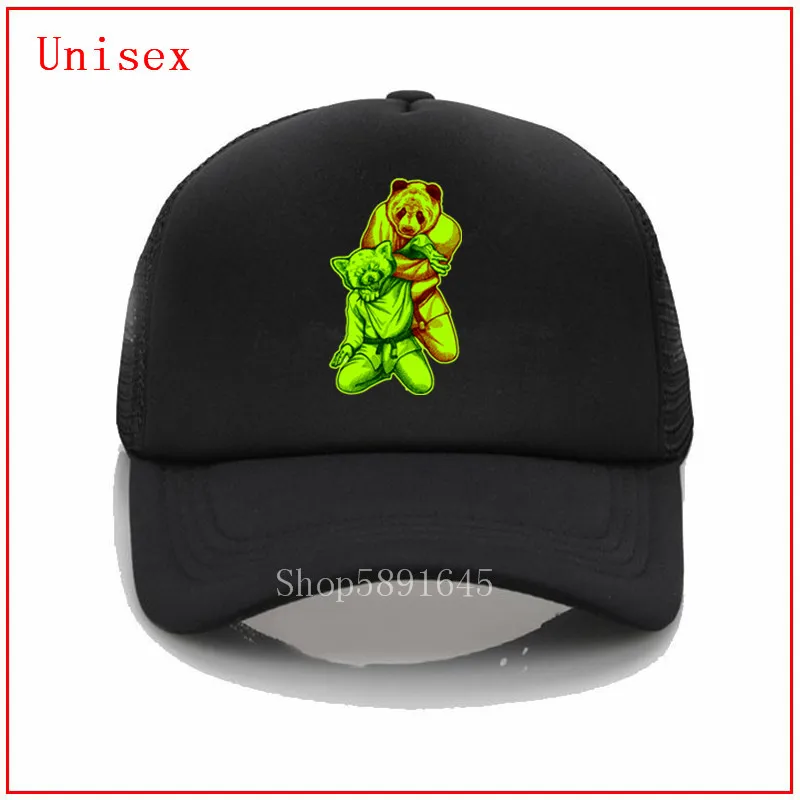 Panda vs red panda - jiu jitsu match bear rear naked choke bjj submission dad hats for men Snapback women baseball cap | Аксессуары для