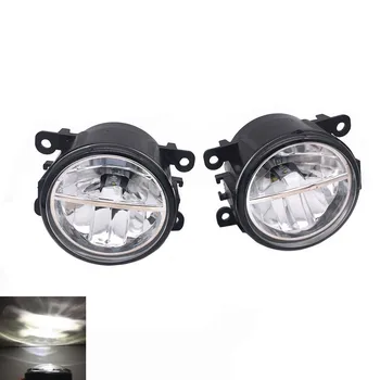 

2PCS H11 55W Halogen LED Fog Light Fog Lights DRL Lamp Tempered Glass For Citroen C4 Grand Picasso UA MPV 2006-2012