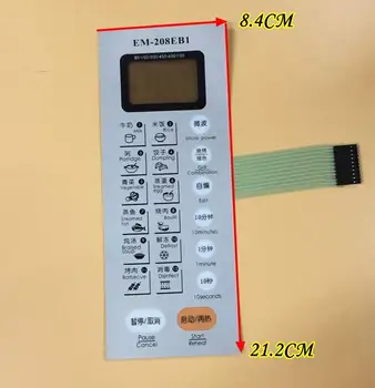 

EM-208EB2 Microwave Oven Parts membrane panel touch switch 8.4X21.2cm