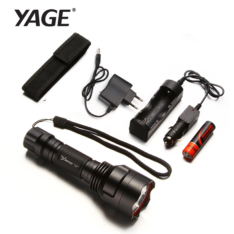 YAGE CREE XP E Тактический 300 М 500 cree led Фонарик LED Факел свет для 1 xRechargeable 18650 lanterna|led flashlight