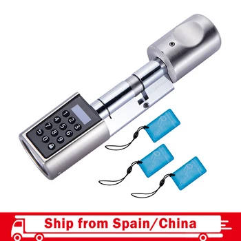 

L6PCB Electronic Door Lock App Combination safety lock keypad Cylinder Lock for Airbnb Apartment -EU Model