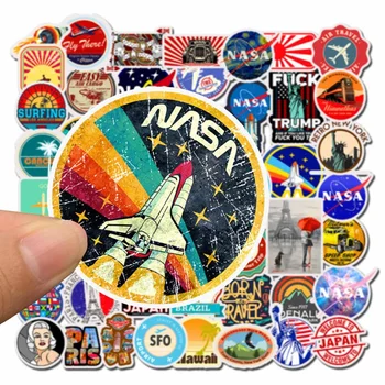 

Retro old school style tattoo refrigerator sticker skateboard trolley backpack decals tables waterproof PVC sticker