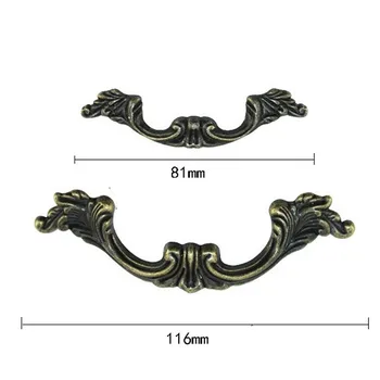 

10pcs Antique handle bar Zinc alloy handle Drawer Handle Cupboard handle wardrobe Furniture Hardware wholesale