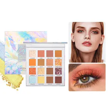 

FOCALLURE 16 Colors Lasting Glitter Matte Eyeshadow Palette Powder Cosmetic
